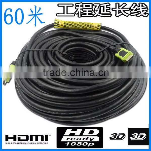 Colorful 1.4V Gold Plated HDMI to HDMI Cable 1080P 3D With Ethernet Blue 50m /60m /70m/80m/90m/100m photo-4