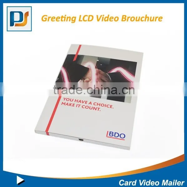 Luxury Gift and Advertising Style Lcd Video Greeting Card Mailer Digital Photo Frame photo-2