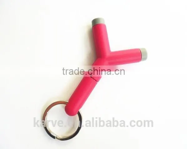 Hot Sale Keychain Dual Audio Splitter High Quality Headphone Sound Splitter 3.5mm Audio Headphone Jack Splitter photo-5