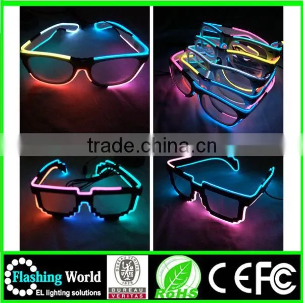 Newest China Wholesale el Sound Activated Sunglasses photo-2