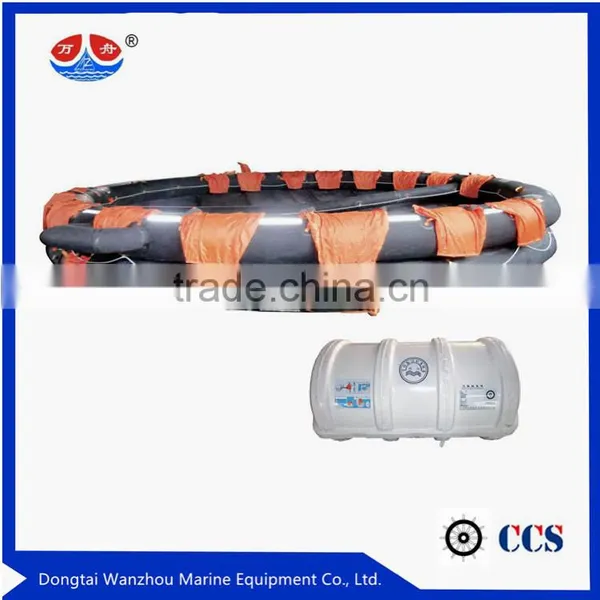 Marine Inflatable Life Raft, Throw-over/Open Reversible Liferaft, Self photo-6