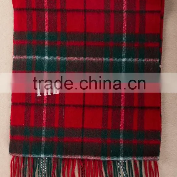 Wholesale Cheap Wool RedTartan Scarf WCS14112218 photo-2