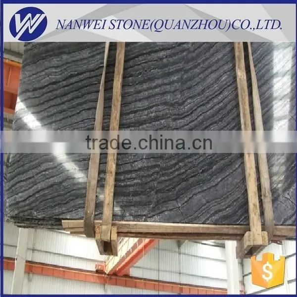 Brown Wood Grain Superior Business Hall Floor Ancient Grey Marble Tiles photo-4