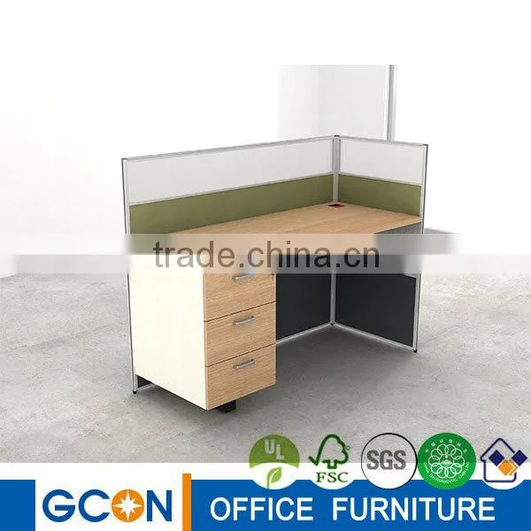 Translucent Glass Screen Wall Partition Workstation/metal Frame Workstation for Single Seat photo-2