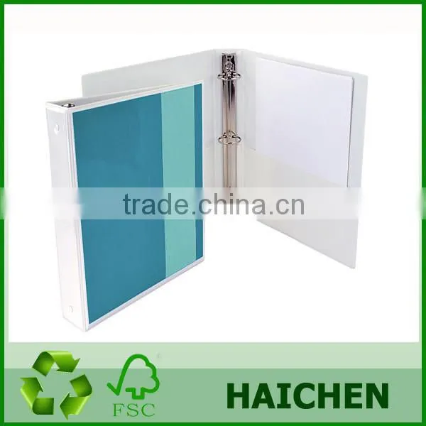 Leather Document Folder PVC Metal Ring Binder photo-2