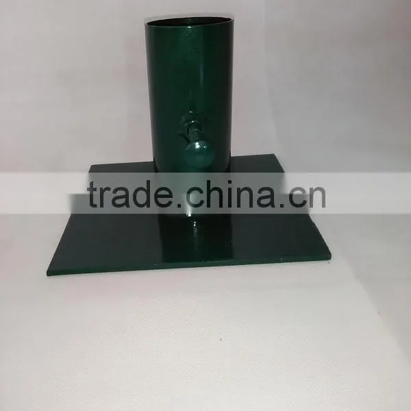Carbon Steel Bolt Down Post Supportground Screw Pole Anchor photo-2