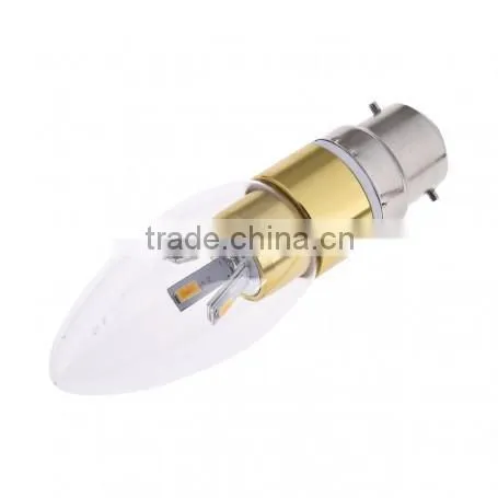 LED Candle Bulb Golden 3.5W B22 SMD5630 Warm White Dimmable LED Candle Bulb Light photo-3