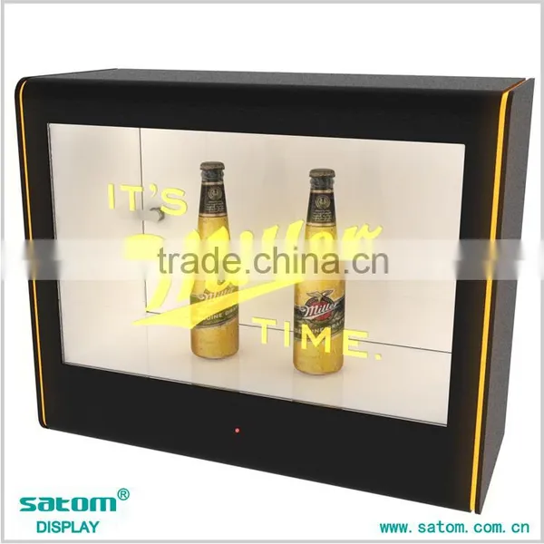 22 Inches Trapezoidal Indoor Transparent Lcd Display Showcase In Advertising Players Quality Choice photo-2