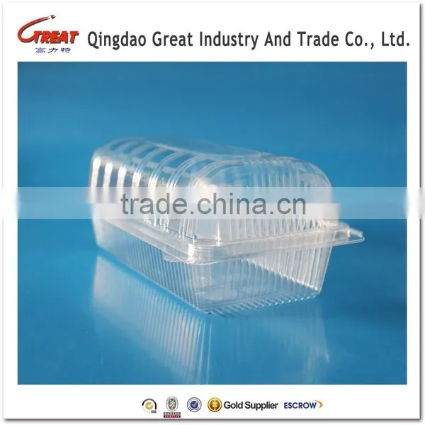 Food Grade Plastic Fruit Container for Food Vegetables Cakes Fruits Large Size photo-3