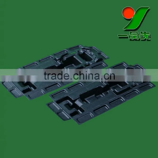 Bulk Sustainable and Biodegradable Wet Pressed Sugarcane Bagasse Molded Fiber Packaging Tray for Electronics photo-5