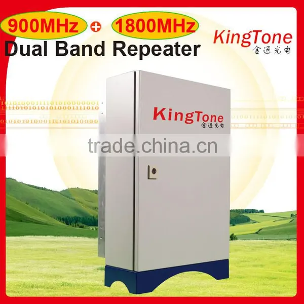 Kingtone Factory Price GSM Dual Band Repeater 900 1800 33dBm Repeater GSM Long Distance Repeater GSM Booster Repeater 2g 3g