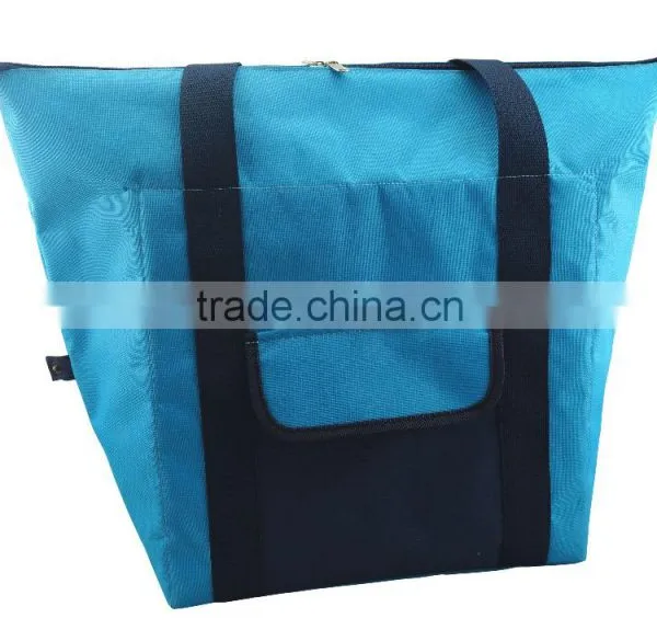 Insulated Cooler Lunch Tote Bag With Zipper Closure