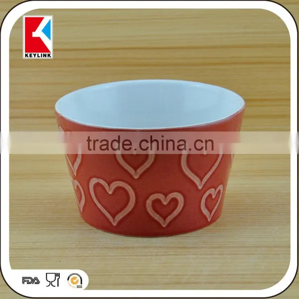 12cm Matt Finish Colored Custom Logo Promotional Ceramic Soup Bowl Ceramic Serving Bowls photo-3