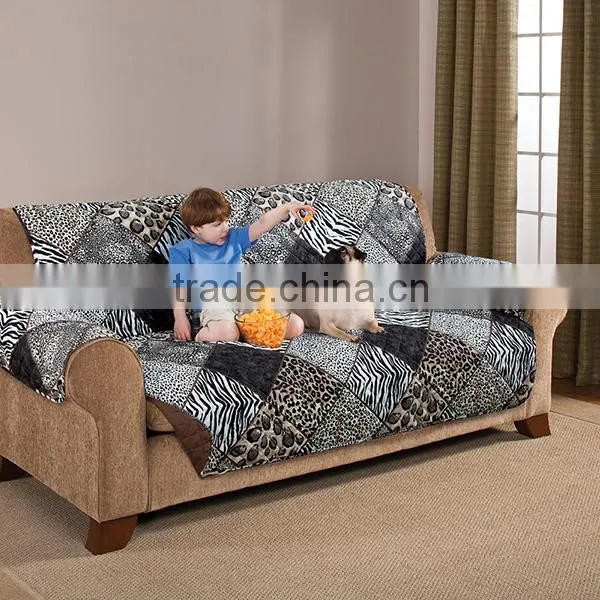 3 Seat Living Room Patchwork Suede Fabric Sofa Cover Quality Choice Supplier's Choice photo-4