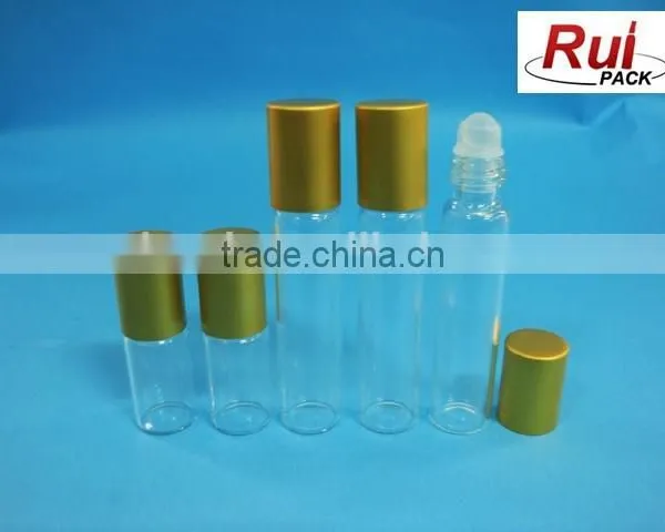 10ml Glass Roll-on Bottle, Glass Tube-type Bottle, Glass Roll-on Bottle With Aluminum Cap photo-3
