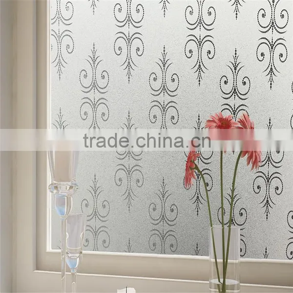 Frosting Static Film we Put on Windows in Bathroom or in Any Glass Window photo-2