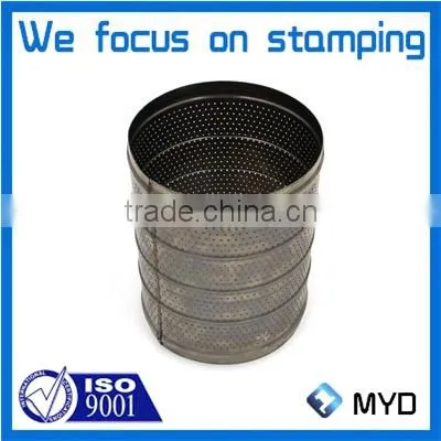 High Precision Welded Mesh Plate Cylinder Perforated Stainless Steel Part photo-3
