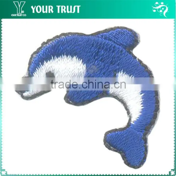 Colorful Tropical Fish Cloth Applique Custom Woven Patches photo-3
