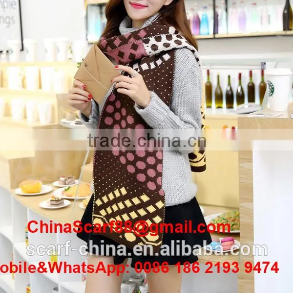 Wholesale Dot Wool Scarf photo-3