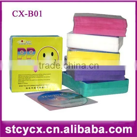 DVD-R Packing Sleeve PP CD Tissue Clear Plastic Sleeve the Cheapest pp Sleeve