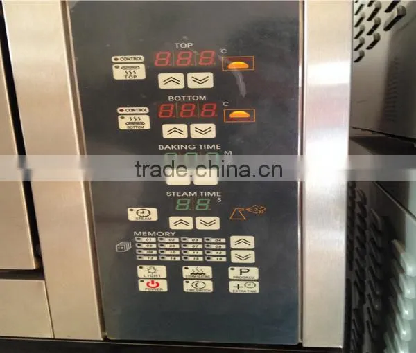 CE Western-style Bread Pizza Baking Oven With Steam, Microcomputer Control Electric Bakery Oven With Ceramic Stone photo-3