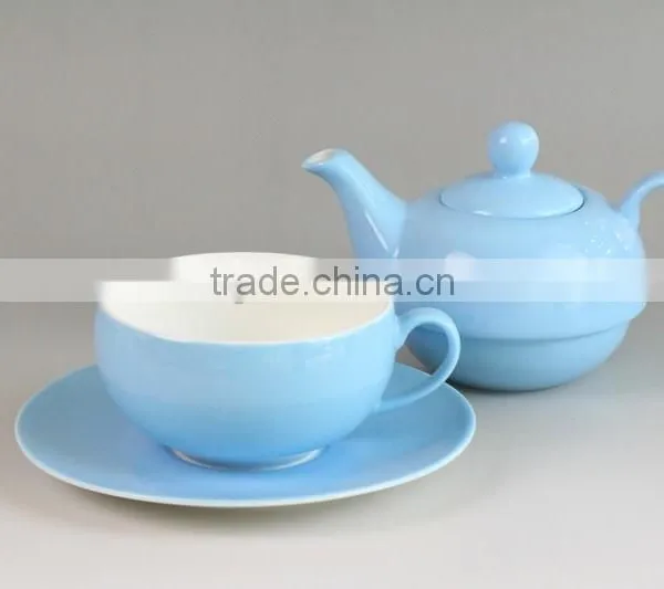 China Suppliers Colorful Personalized Tea Cup Pot in One, Coffee Cup, Tea Pot Set photo-3