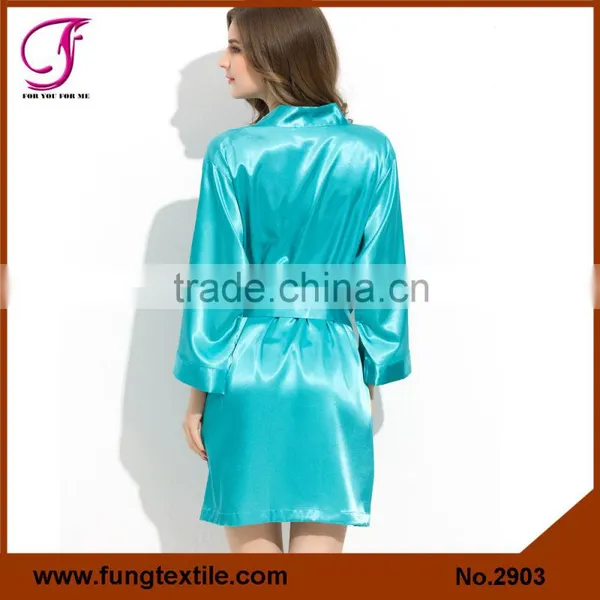 Fung 2903 Women Silky Satin Plus Size Robe photo-2