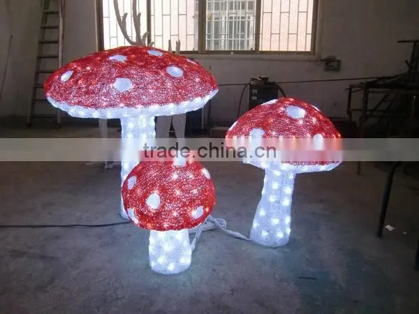Artificial Outdoor Factory Price Sun-proof Mushroom Decoration Light for Christmas photo-3