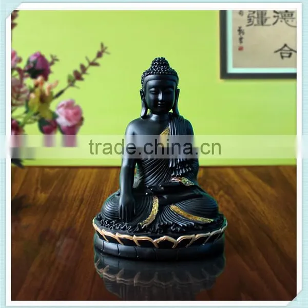 Resin Buddha Statue Sitting Buddha Figure for Home Decor photo-3