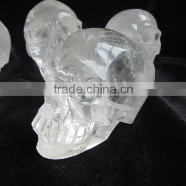 Natural Rock Crystal Skull, White Crystal Skull, Charming Crystal Skull photo-4