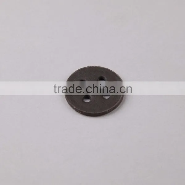 Wholesale Round Shape Brand Logo Hard Leather Patch photo-2