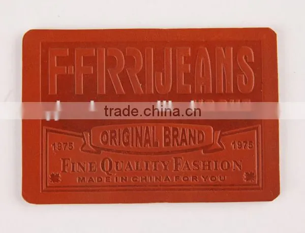 Custom Design New Arrival pu Label/leather Label for Garment / Jeans photo-5
