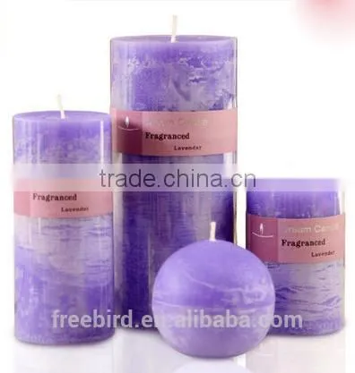 Wholesale Religious Red; Blue; White Eco-friendly Scented Pillar Candles