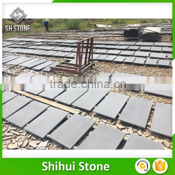 Big Quantity Honed Basalt Stones Tiles for Sale photo-2