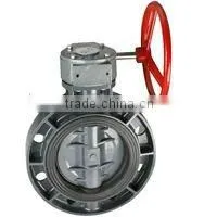 UPVC Butterfly Valves Worm Gear