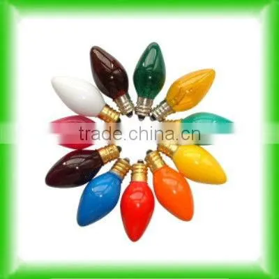 C7 color incandescent bulb