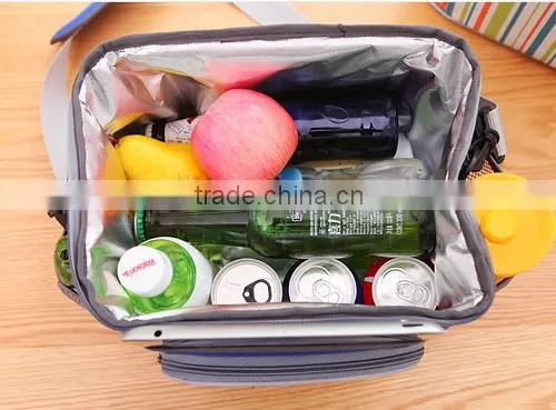 Promotional 600D Striped Cooler Bags W/ Strap photo-3