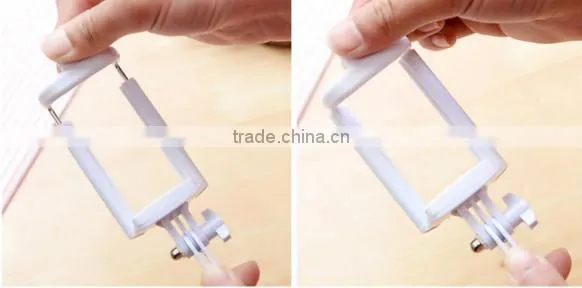High Quality Extendable Mini Handheld Wired Remote Shutter Selfie Stick Monopod for Cellphone photo-6