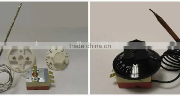 High Temperature Adjustable Manual Reset Capillary Tube Type Capillary Thermostat photo-3