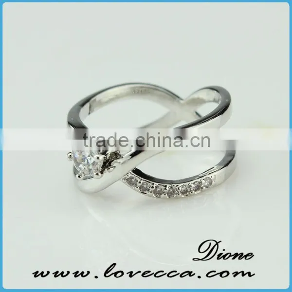 Zircon Crystal Love Heart Ring 5.5/6/7/8/9 Size photo-5