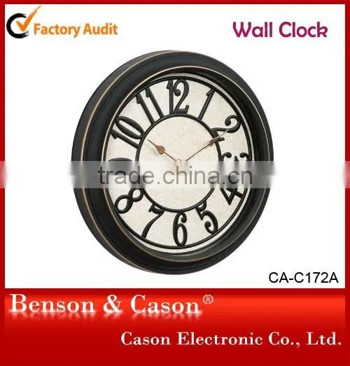 Casontimer Fake Wooden Wall Clock for Home Decoration