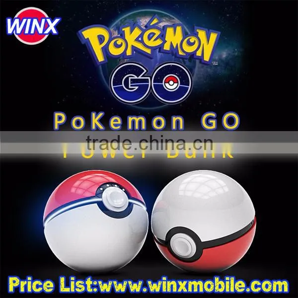 Pokemon Go Pokeball Power Bank 12000 MAh Dual USB LED Quick Phone Charge Powerbank for Mobile Phones AR Game photo-3