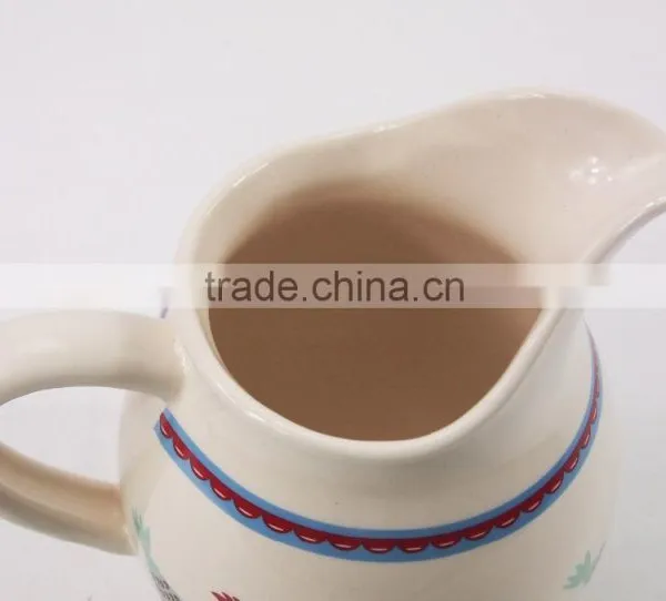 Custom Antique Ceramic Chicken Design Milk /water Jug Pitcher photo-4