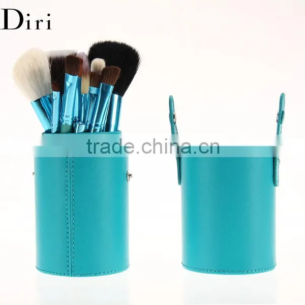 Wholesale Makeup Brush Set 12 Pcs Leather Cup Green photo-3