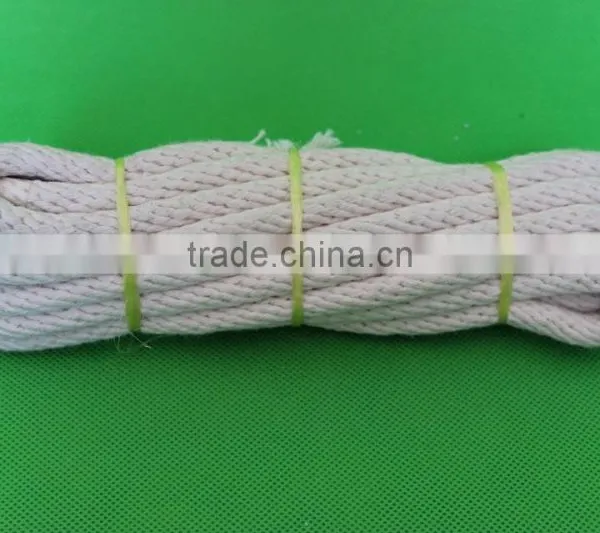Beige Color Soft 12 Braided Cotton Rope