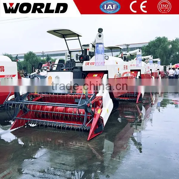 Big Tank Full Feed Mini Combine Harvester With Rubber Track photo-2