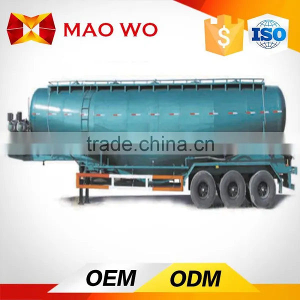 Double Compartment Bulker Cement Truck Trailer , Bulk Cement Tank Trailer photo-5
