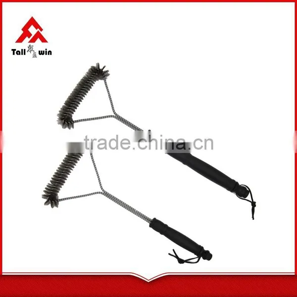Multifunctional Long PP Handle Copper Wire Bbq Grill Cleaning Brush photo-3