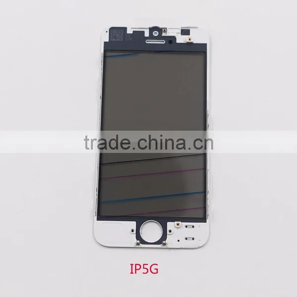 Glass With Frame With OCA With Polarizer 4 in 1 Assembly For IPhone5 Repair Part With Best Quality photo-3