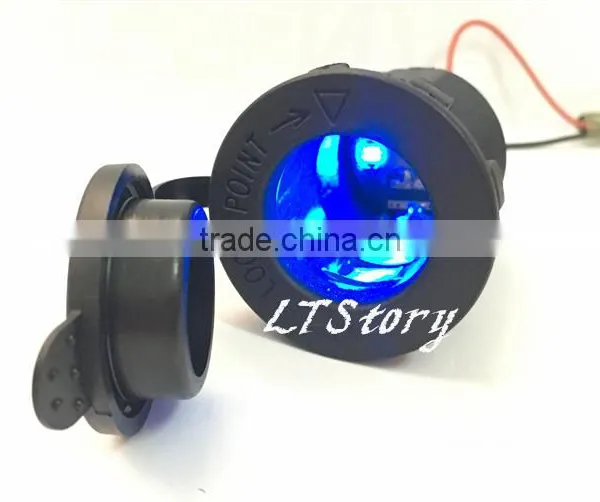 12V DC Waterproof LED Color Power Socket